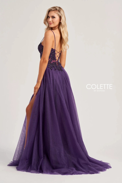Colette by Daphne CL8280 Sequin Glitter Tulle Lining Dress