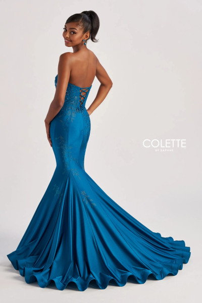 Colette by Daphne CL8445 Novelty Stretch Jersey Beads Dress