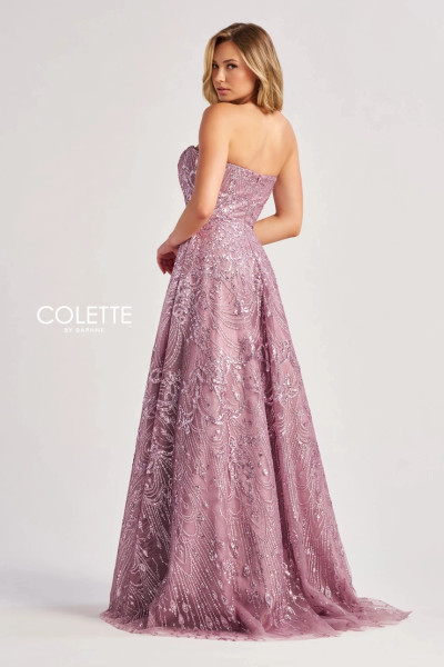 Colette by Daphne CL8625 Glitter Tulle Satin Lining Dress