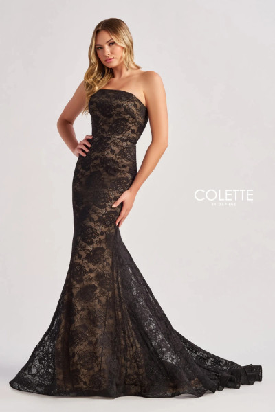 Colette by Daphne CL8670 Stretch Lace Stretch Lining Dress