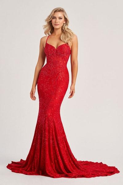 Colette by Daphne LC9002 Two Layer Stretch Lining Long Dress