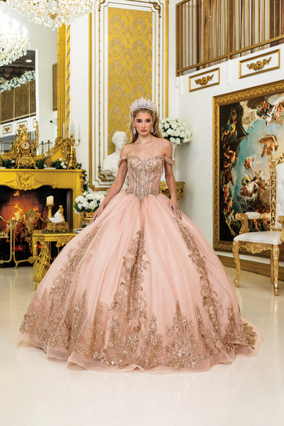 Dancing Queen 5055 Off-Shoulder Straps Quinceanera Dress