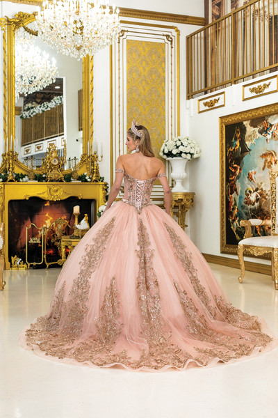 Dancing Queen 5055 Off-Shoulder Straps Quinceanera Dress