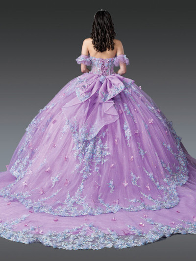 Dancing Queen 1966 Embroidered Floral Quinceanera Long Dress