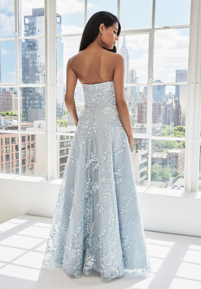 Morilee MGNY 73101 Sweetheart Neck 3D Floral Strapless Gown Morilee MGNY 73101 Sweetheart Neck 3D Floral Strapless Gown