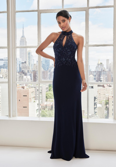 Morilee MGNY 73109 Jersey Floral Beaded Embroidered Gown Morilee MGNY 73109 Jersey Floral Beaded Embroidered Gown