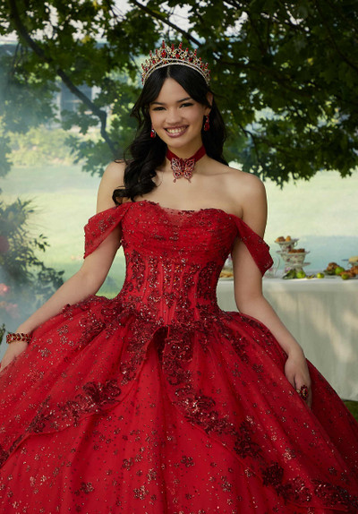 Morilee 34103 Contrasting Floral Beading Quinceañera Dress Morilee 34103 Contrasting Floral Beading Quinceañera Dress