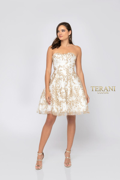Terani Couture 1911P8073 Sweetheart Strapless Short Dress