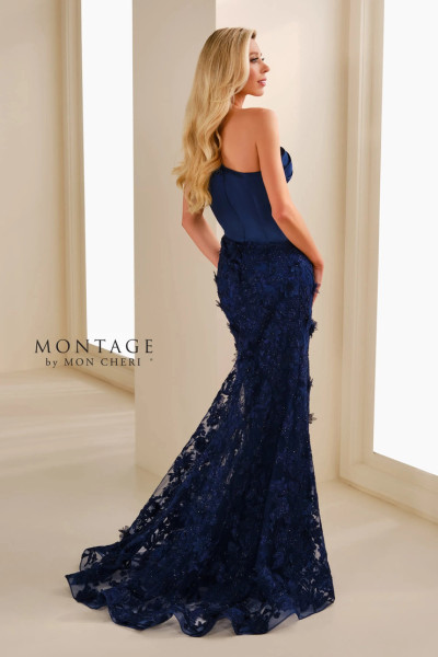 Montage by Mon Cheri M3102 Mikado Asymmetric Neck Long Dress Montage by Mon Cheri M3102 Mikado Asymmetric Neck Long Dress