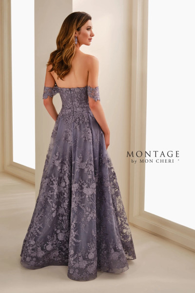Montage by Mon Cheri M3105 Embroidered Tulle A-Line Dress Montage by Mon Cheri M3105 Embroidered Tulle A-Line Dress