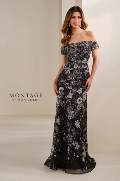 Montage by Mon Cheri M3112 Embroidered Tulle Sequins Dress