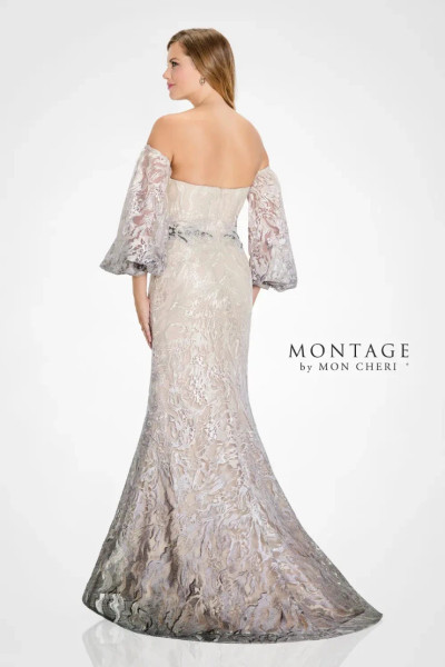 Montage by Mon Cheri M523 Embroidered Lace Sleeveless Dress