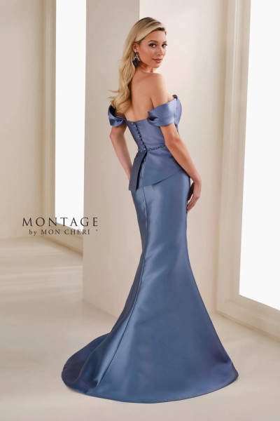 Montage by Mon Cheri M3106MKD Mikado Sweetheart Neck Dress