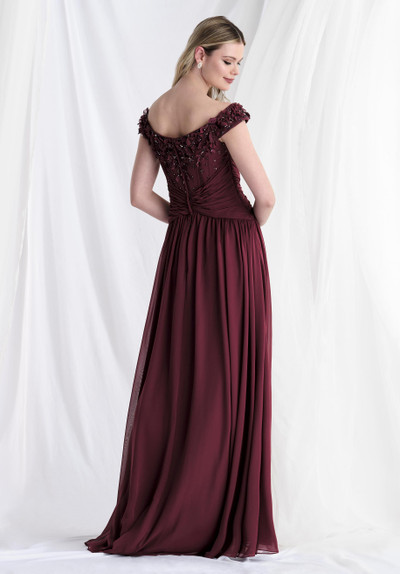 Morilee MGNY 73153 Chiffon Organza Beaded Off Shoulder Gown Morilee MGNY 73153 Chiffon Organza Beaded Off Shoulder Gown