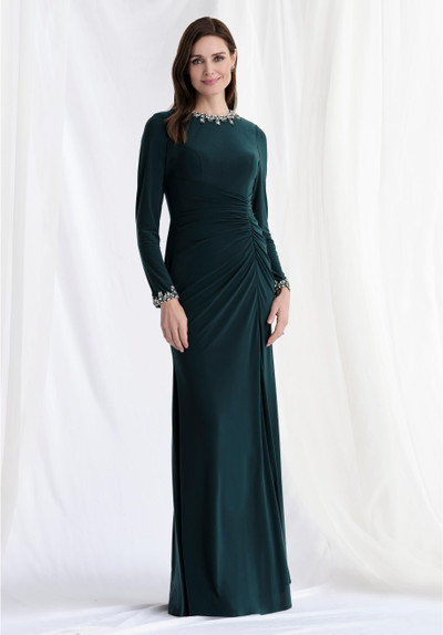 Morilee MGNY 73166 Jersey Beaded Jewel Neck Long Sleeve Gown Morilee MGNY 73166 Jersey Beaded Jewel Neck Long Sleeve Gown