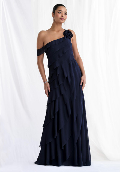 Morilee MGNY 73173 Tiered Chiffon Off Shoulder A-line Gown Morilee MGNY 73173 Tiered Chiffon Off Shoulder A-line Gown
