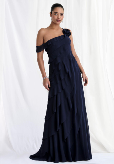 Morilee MGNY 73173 Tiered Chiffon Off Shoulder A-line Gown Morilee MGNY 73173 Tiered Chiffon Off Shoulder A-line Gown