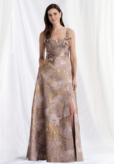 Morilee MGNY 73174 Brocade Square Neck Sleeveless Long Gown