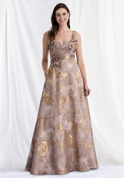 Morilee MGNY 73174 Brocade Square Neck Sleeveless Long Gown