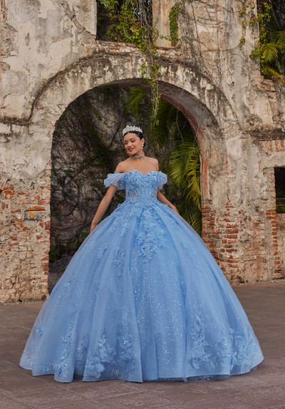 Morilee 89542 Glitter Tulle Vizcaya Quinceanera Ball Gown Morilee 89542 Glitter Tulle Vizcaya Quinceanera Ball Gown