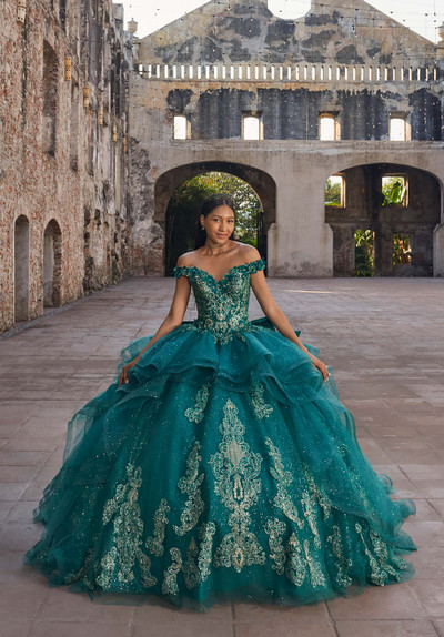 Morilee 89556 Off The Shoulder Vizcaya Quinceanera Ball Gown Morilee 89556 Off The Shoulder Vizcaya Quinceanera Ball Gown