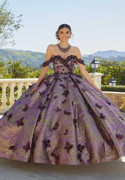 Morilee 89429 Brocade Strapless Vizcaya Quinceanera BallGown