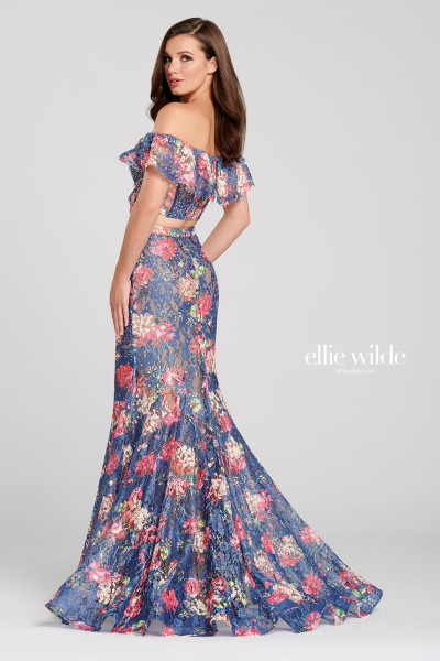 Ellie Wilde by Mon Cheri EW120099 Cracked Ice Two-piece Gown Ellie Wilde by Mon Cheri EW120099 Cracked Ice Two-piece Gown