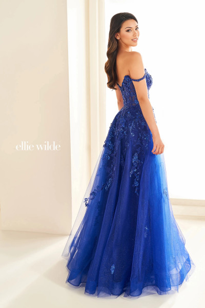 Ellie Wilde by Mon Cheri EW36204 Glitter Tulle Sequin Dress