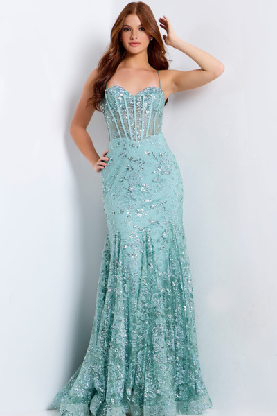 Jovani 45759 Sweetheart Neck Spaghetti Straps Long Dress Jovani 45759 Sweetheart Neck Spaghetti Straps Long Dress
