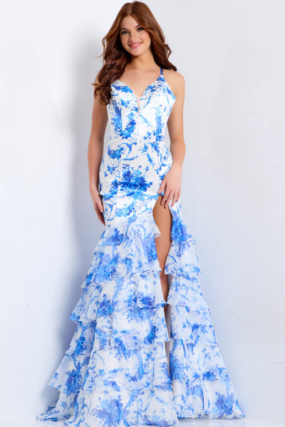 Jovani 48331 V-Neck Spaghetti Straps Sleeveless Prom Dress Jovani 48331 V-Neck Spaghetti Straps Sleeveless Prom Dress