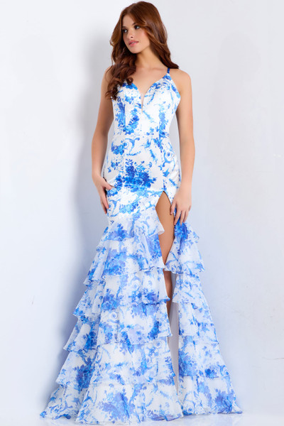 Jovani 48331 V-Neck Spaghetti Straps Sleeveless Prom Dress Jovani 48331 V-Neck Spaghetti Straps Sleeveless Prom Dress