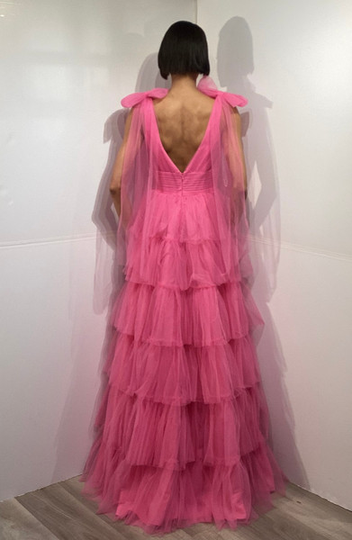 Jovani 48288 Ruffle V-Neckline Sleeveless Long Prom Dress Jovani 48288 Ruffle V-Neckline Sleeveless Long Prom Dress