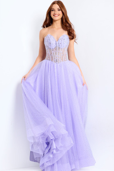 Jovani 48309 Sweetheart Neck Spaghetti Straps Prom Dress