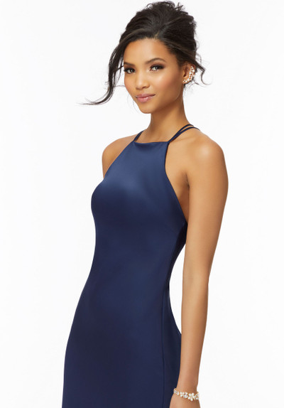 Morilee Bridesmaids 21729 High Neck Sleek Silky Satin Dress Morilee Bridesmaids 21729 High Neck Sleek Silky Satin Dress