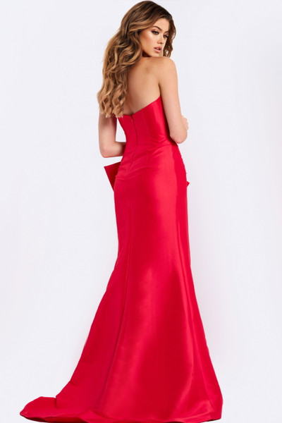 Jovani 49195 Straight Neckline Strapless Fitted Prom Dress Jovani 49195 Straight Neckline Strapless Fitted Prom Dress