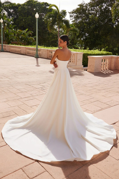 Nox Anabel JW1035 Stretch Satin Strapless Long Wedding Gown Nox Anabel JW1035 Stretch Satin Strapless Long Wedding Gown