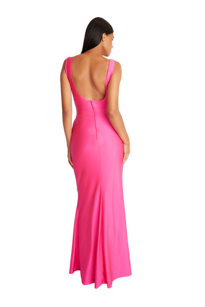 Bari Jay 2620 Lux Stretch V-neck Sleevless Bridesmaid Gown Bari Jay 2620 Lux Stretch V-neck Sleevless Bridesmaid Gown