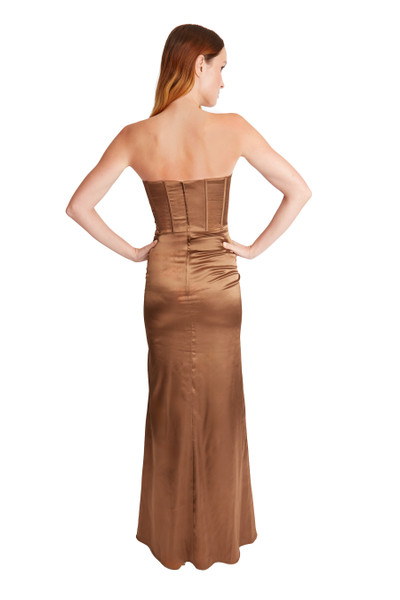 Bari Jay 2627 Stretch Charmeuse Strapless Bridesmaid Gown