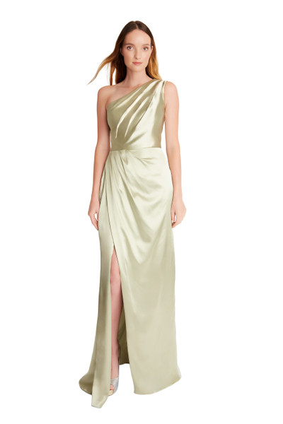 Bari Jay 2628 Stretch Charmeuse One-Shoulder Bridesmaid Gown