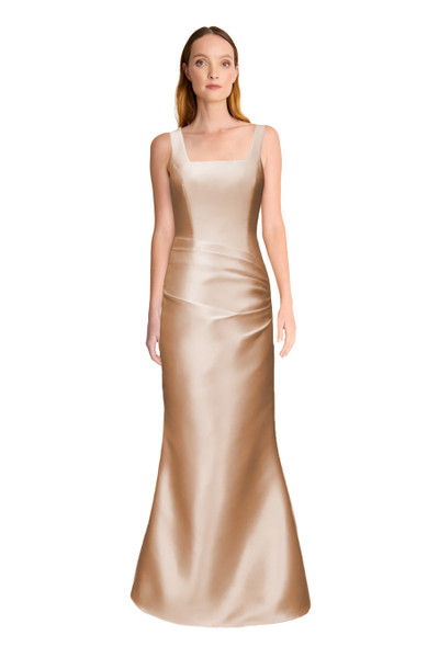 Bari Jay 2606 Mikado Square Neckline Long Bridesmaid Gown Bari Jay 2606 Mikado Square Neckline Long Bridesmaid Gown