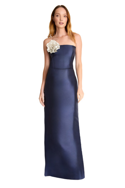 Bari Jay 2609 Mikado Strapless 3D Flower Bridesmaid Gown Bari Jay 2609 Mikado Strapless 3D Flower Bridesmaid Gown