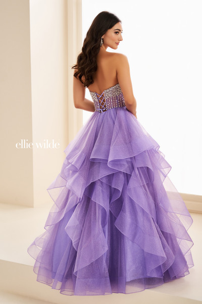 Ellie Wilde by Mon Cheri EW37221 Tulle Strapless Ball Gown Ellie Wilde by Mon Cheri EW37221 Tulle Strapless Ball Gown