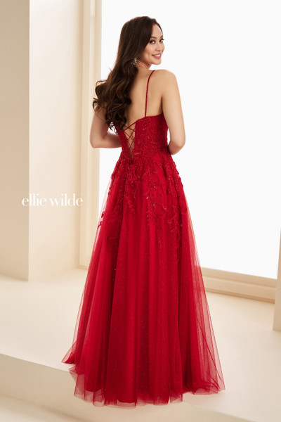 Ellie Wilde by Mon Cheri EW37214 Glitter Tulle Long Dress