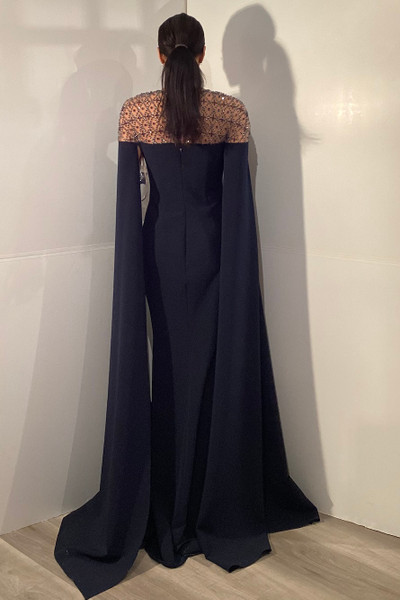 Jovani 46522 Beaded Sheer Round Neck Fitted Evening Gown