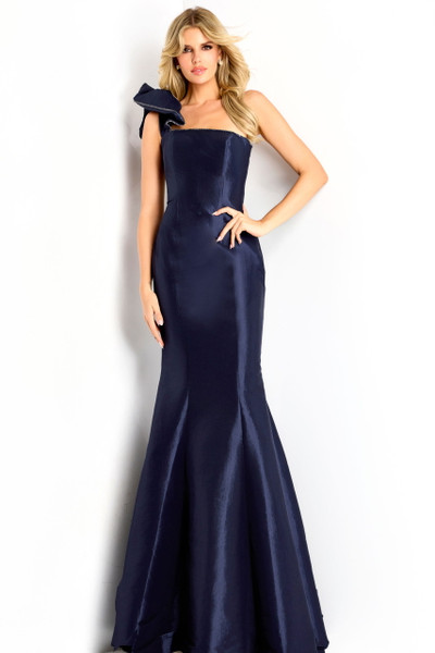 Jovani 48077 Strapless Straight Neck Mermaid Evening Gown