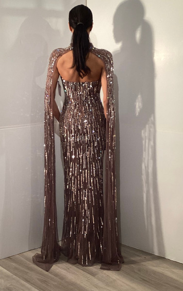 Jovani 46060 Straight Neckline Strapless Fitted Evening Gown