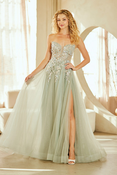 Amelia Couture 4062 Sweetheart Neck Strapless Long Dress