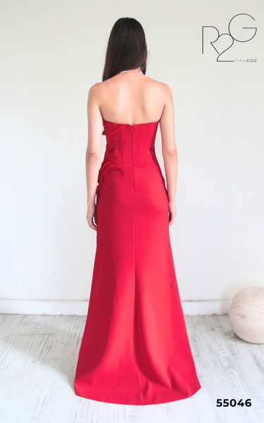 RG2 by Tarik Ediz 55046 Taffeta Scoop Neck Strapless Dress