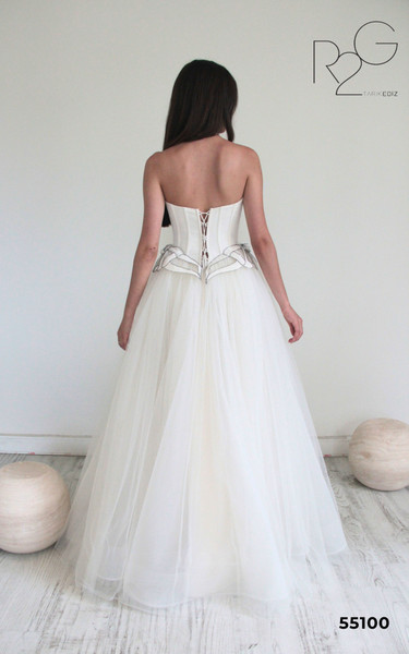 RG2 by Tarik Ediz 55100 Tulle Sweetheart Strapless Dress