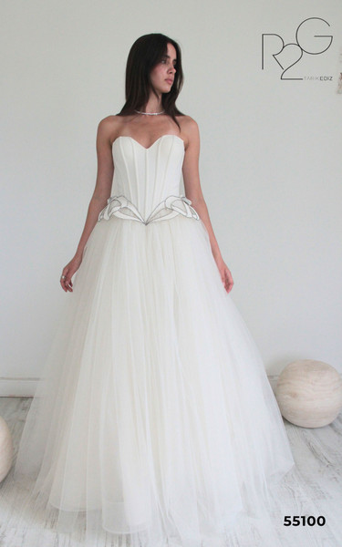 RG2 by Tarik Ediz 55100 Tulle Sweetheart Strapless Dress
